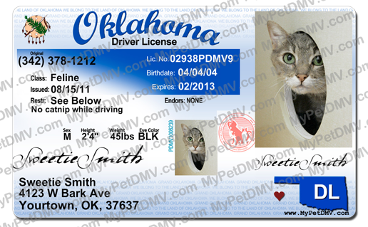 Oklahoma state pet licenses